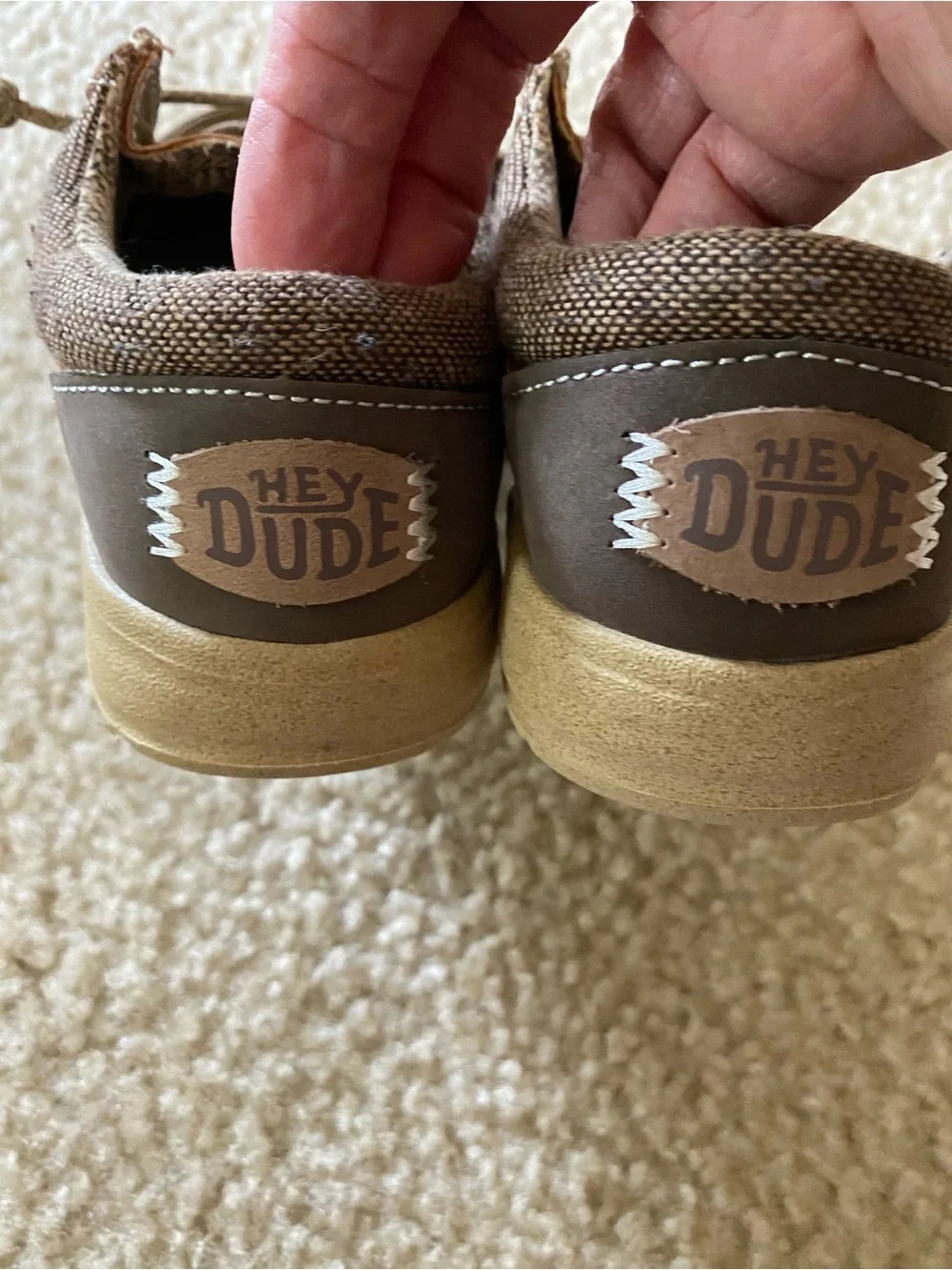 Hey DudeToddlersTan Canvas Boat Shoes